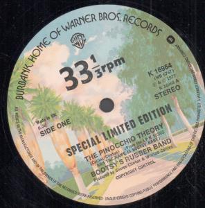 Bootsy's Rubber Band - Pinocchio Theory - 12 Inch