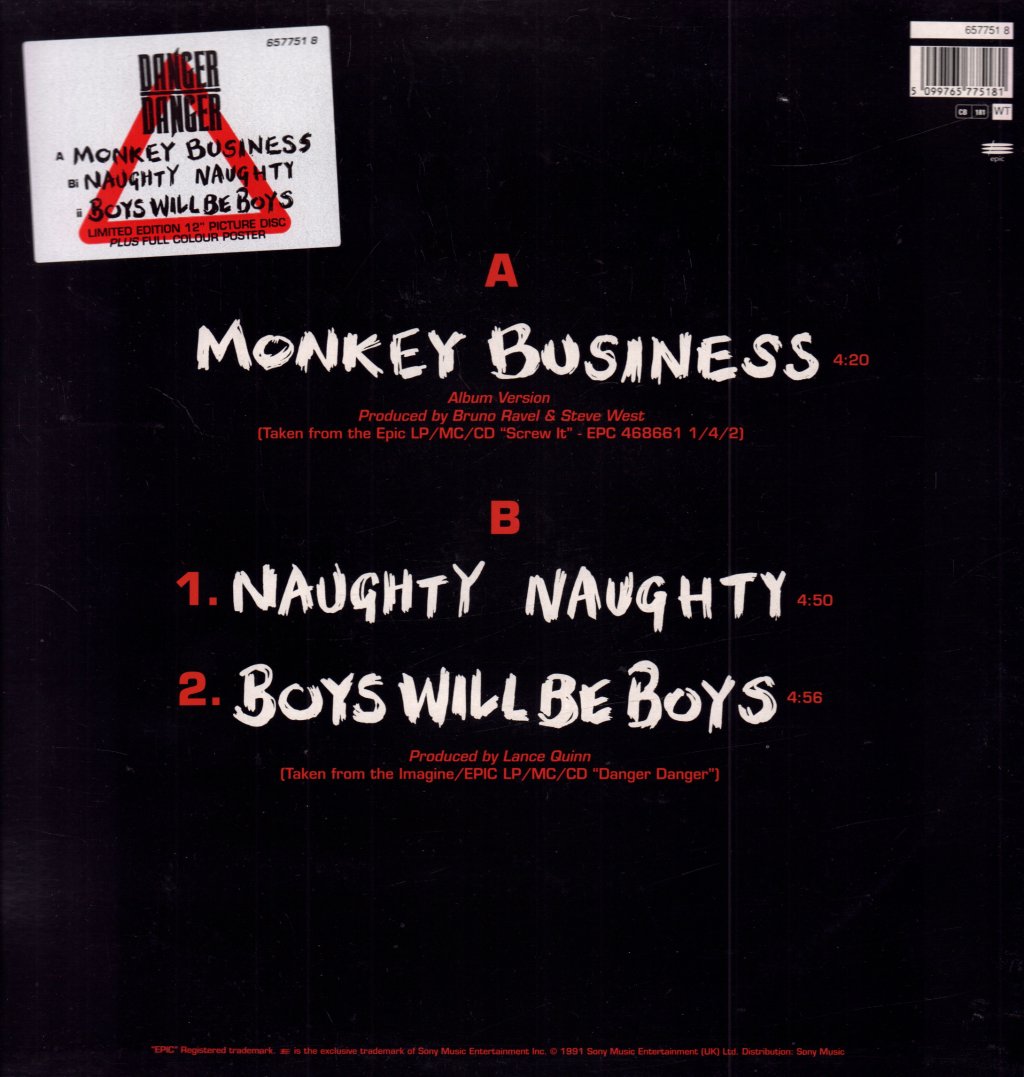 Danger Danger - Monkey Business - 12 Inch