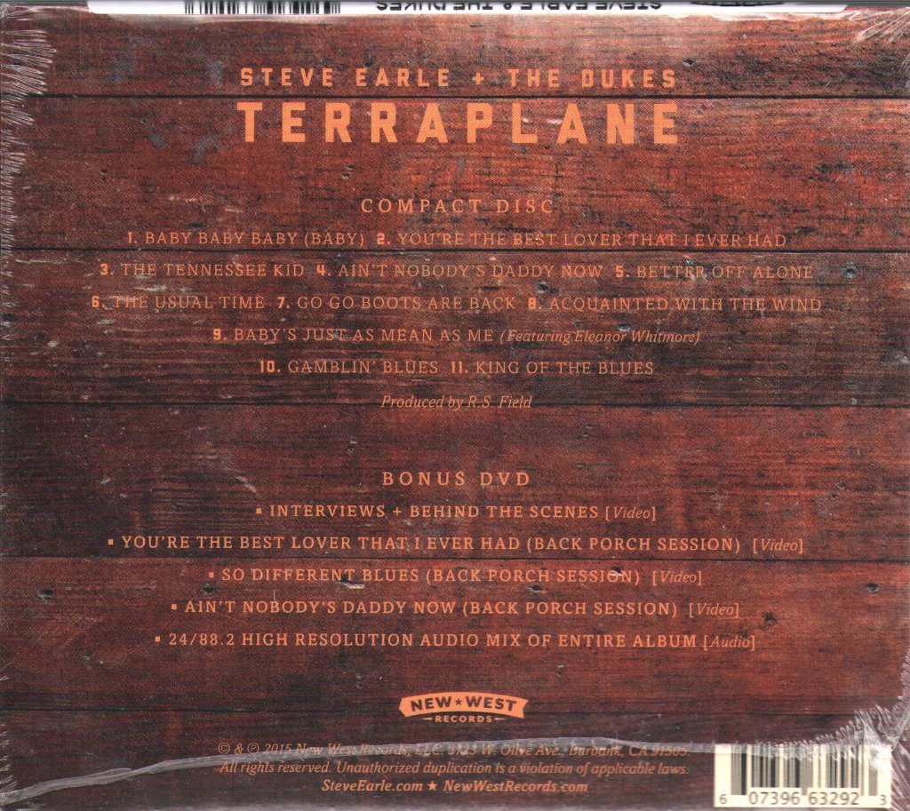 Steve Earle And The Dukes - Terraplane - Cd/Dvd