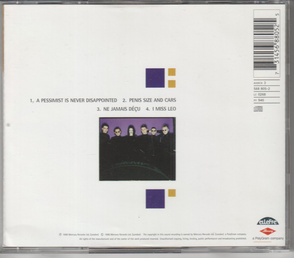 Theaudience - A Pessimist Is Never Disappointed - Cd