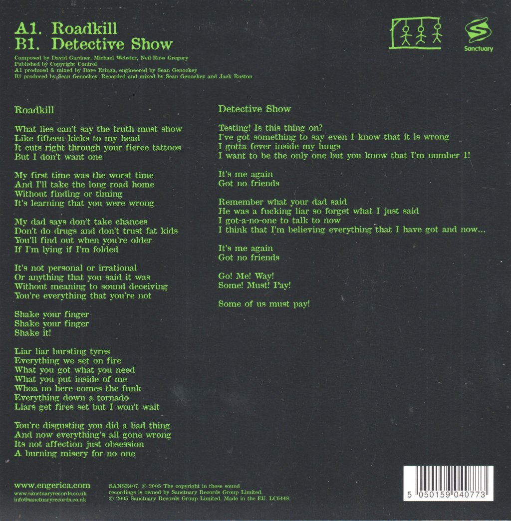 Engerica - Roadkill - 7 Inch