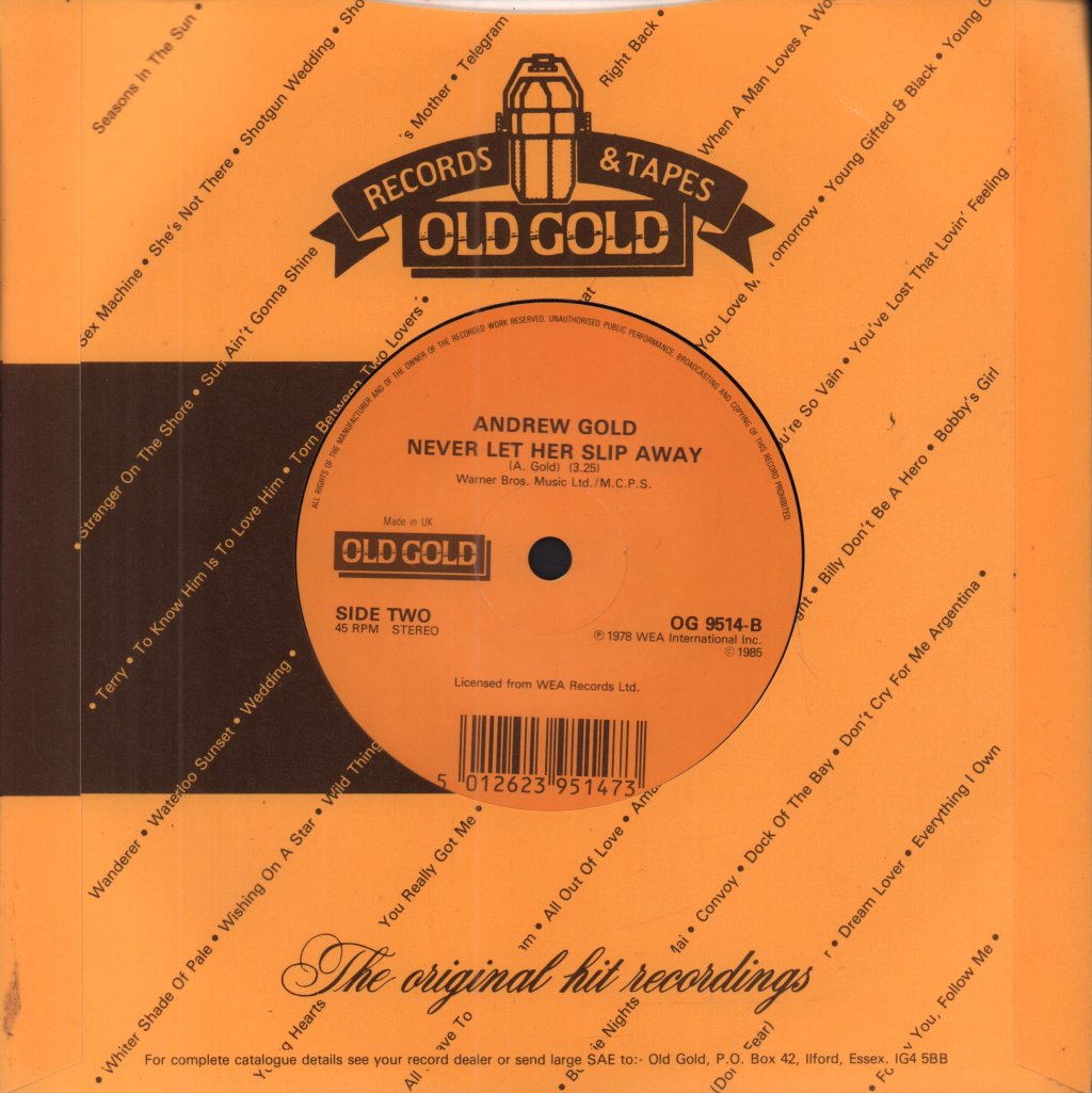 Andrew Gold - Lonely Boy - 7 Inch