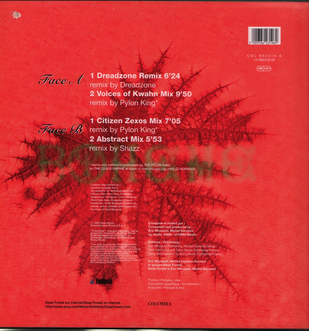 Deep Forest - Bohême (The Remixes) - 12 Inch