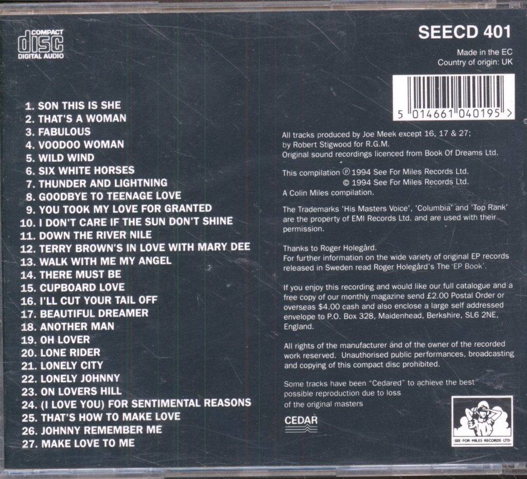 John Leyton - EP Collection...Plus - Cd
