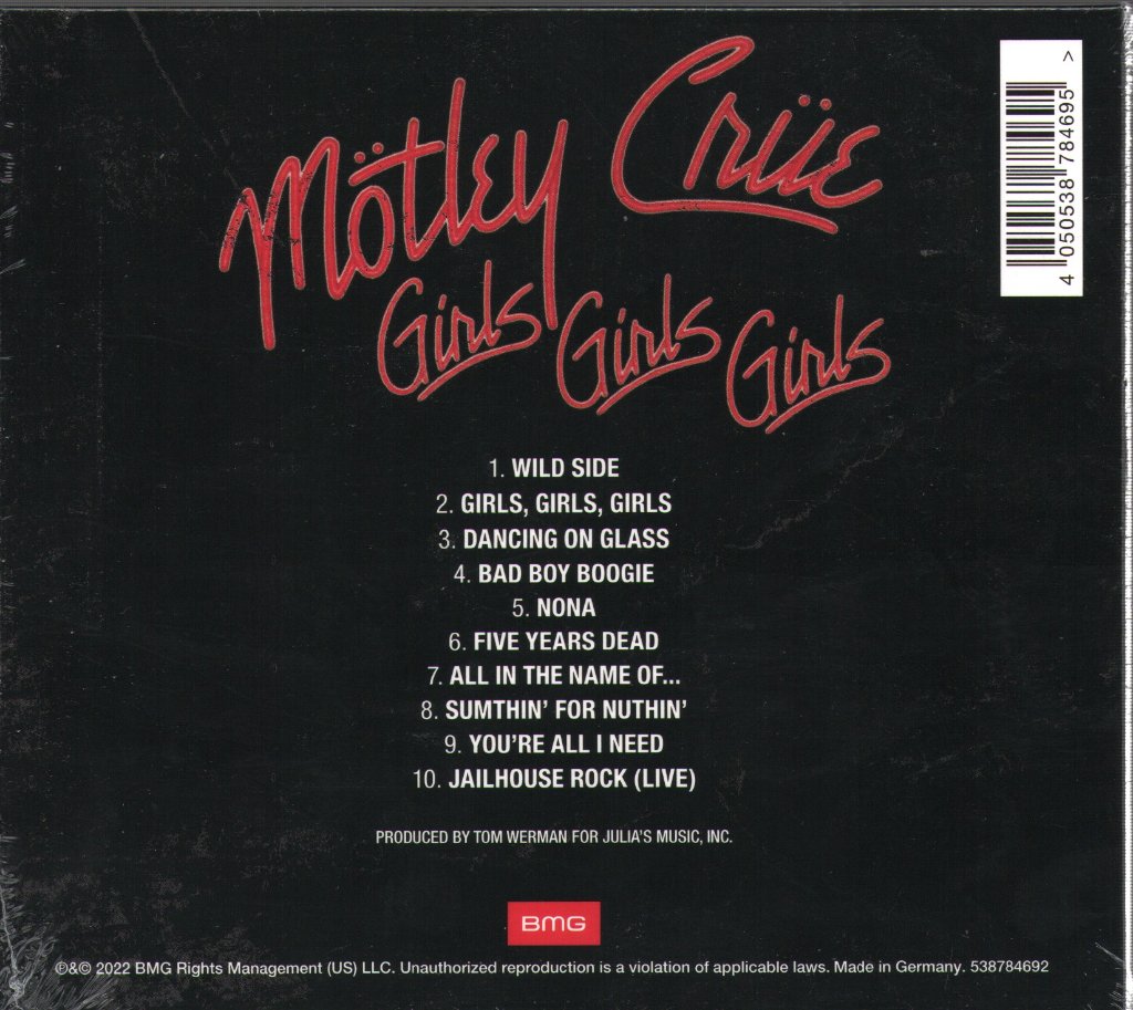 Mötley Crüe - Girls, Girls, Girls - Cd