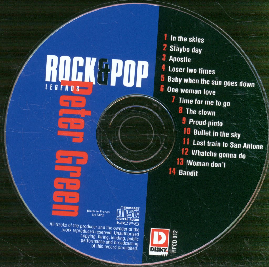 Peter Green - Rock & Pop Legends - Cd