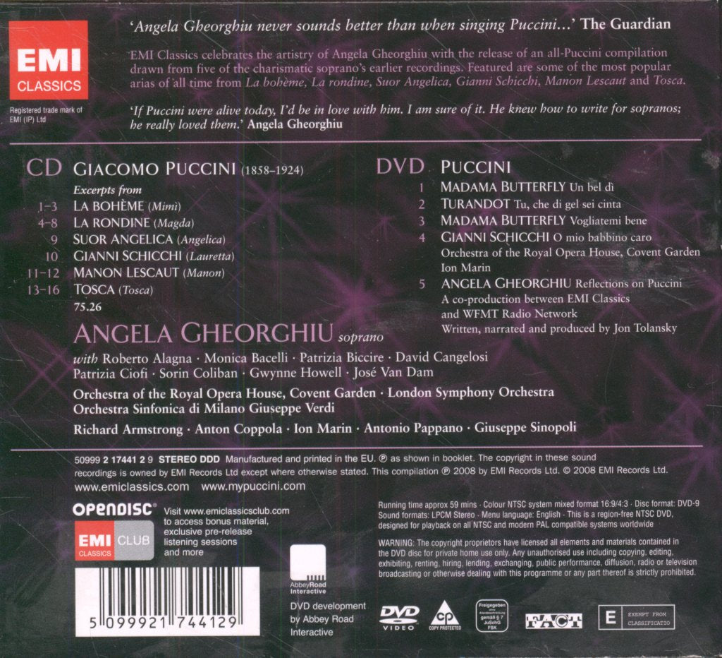 Angela Gheorghiu - My Puccini - Cd/Dvd
