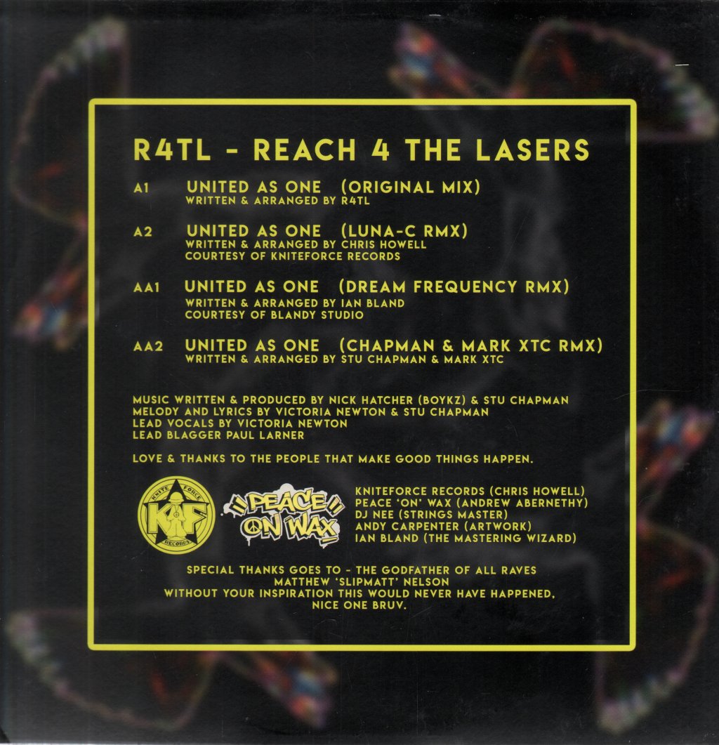Reach 4 The Lasers - United As One - 12 Inch
