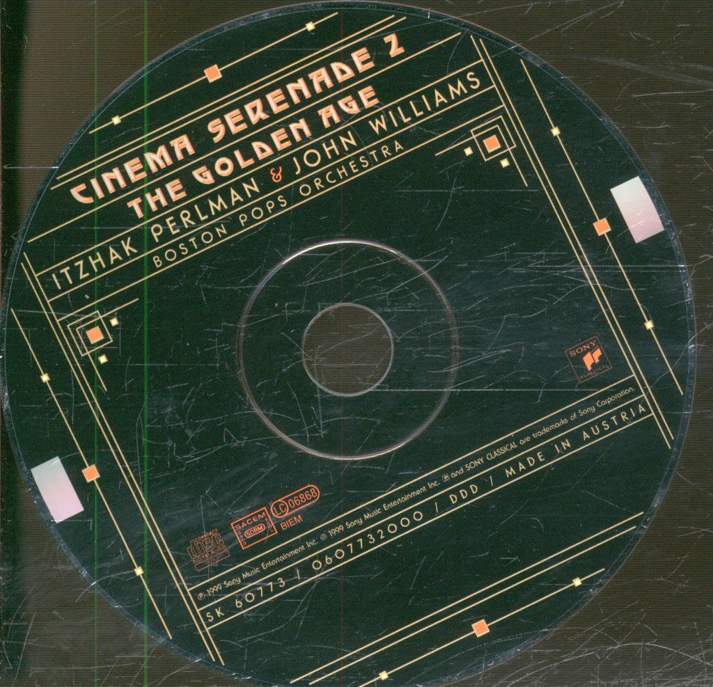 Itzhak Perlman, John Williams, The Boston Pops Orchestra - Cinema Serenade 2 - Cd
