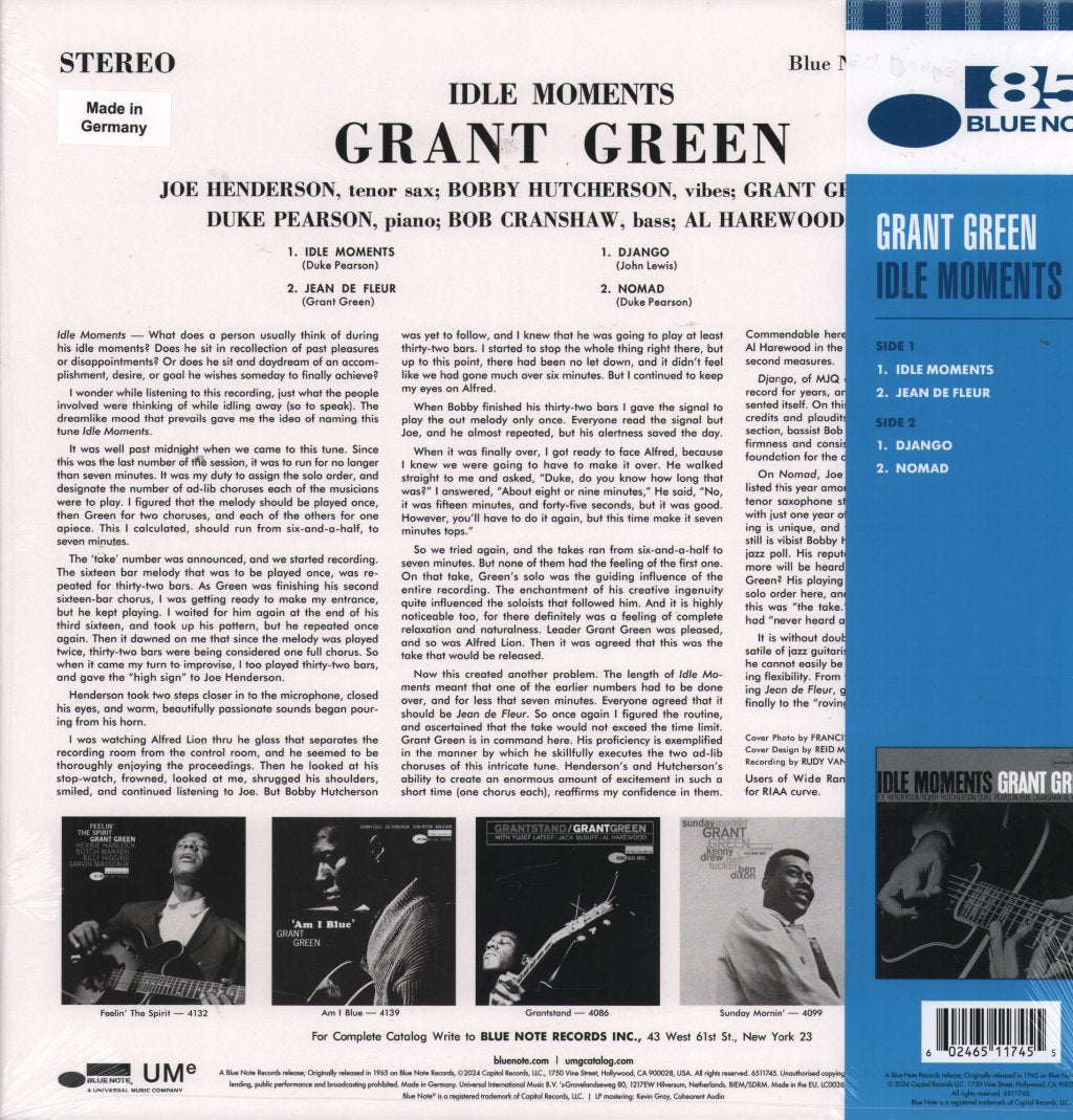Grant Green - Idle Moments - Lp