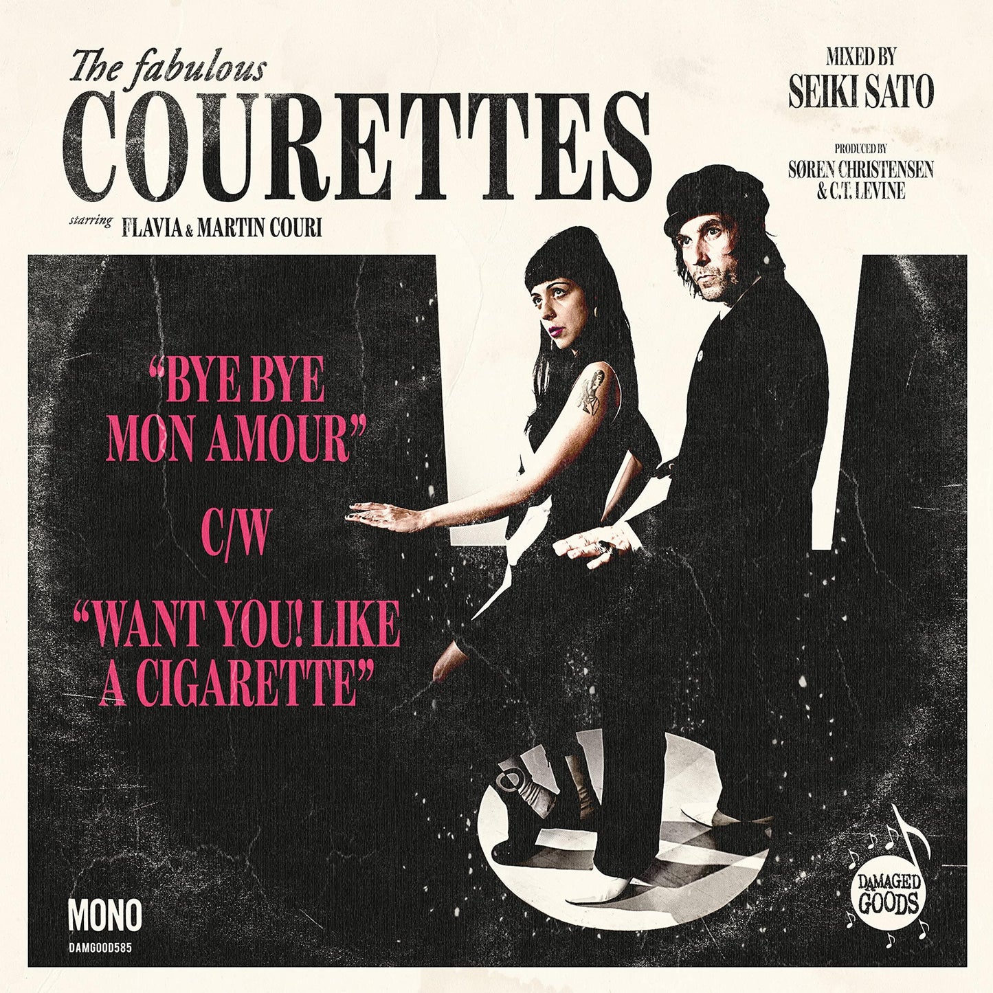 Courettes - Bye Bye Mon Amour C/W Want You! Like A Cigarette - 7 Inch
