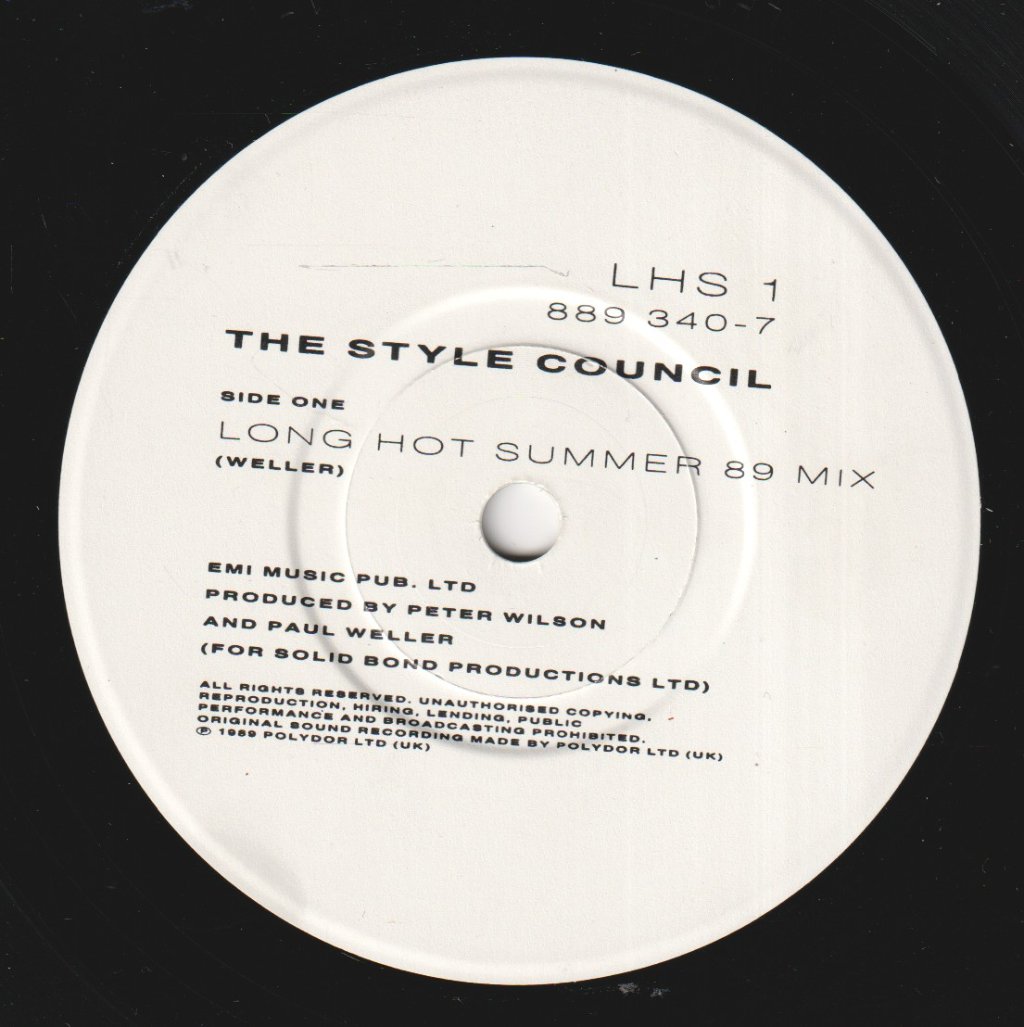 Style Council - Long Hot Summer 89 - 7 Inch