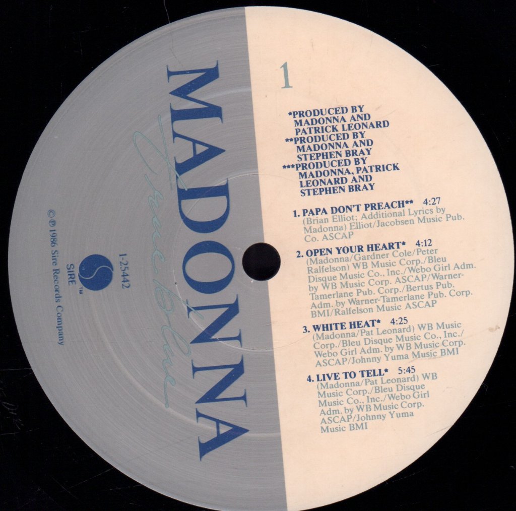 Madonna - True Blue - Lp
