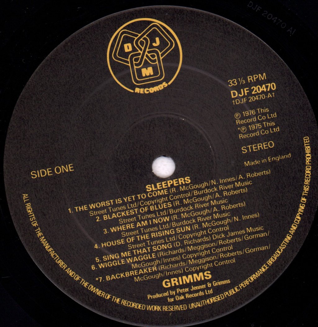 Grimms - Sleepers - Lp