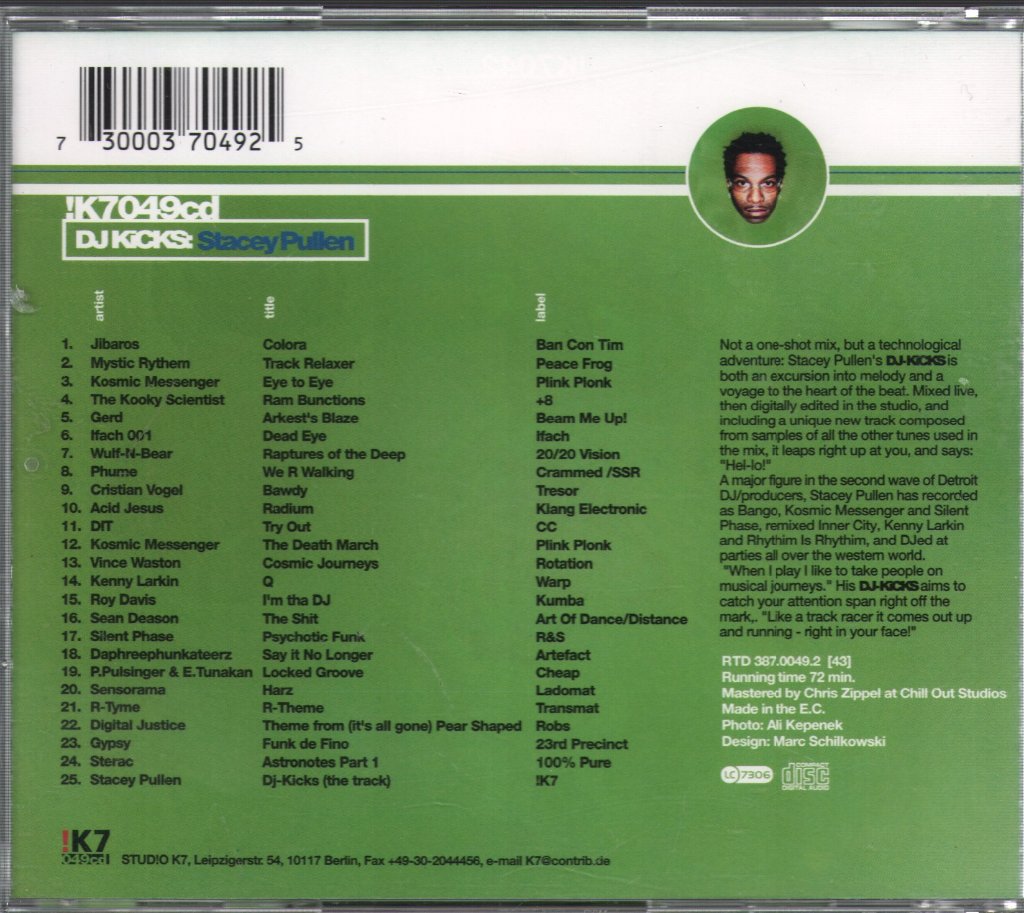 Stacey Pullen - DJ-Kicks - Cd