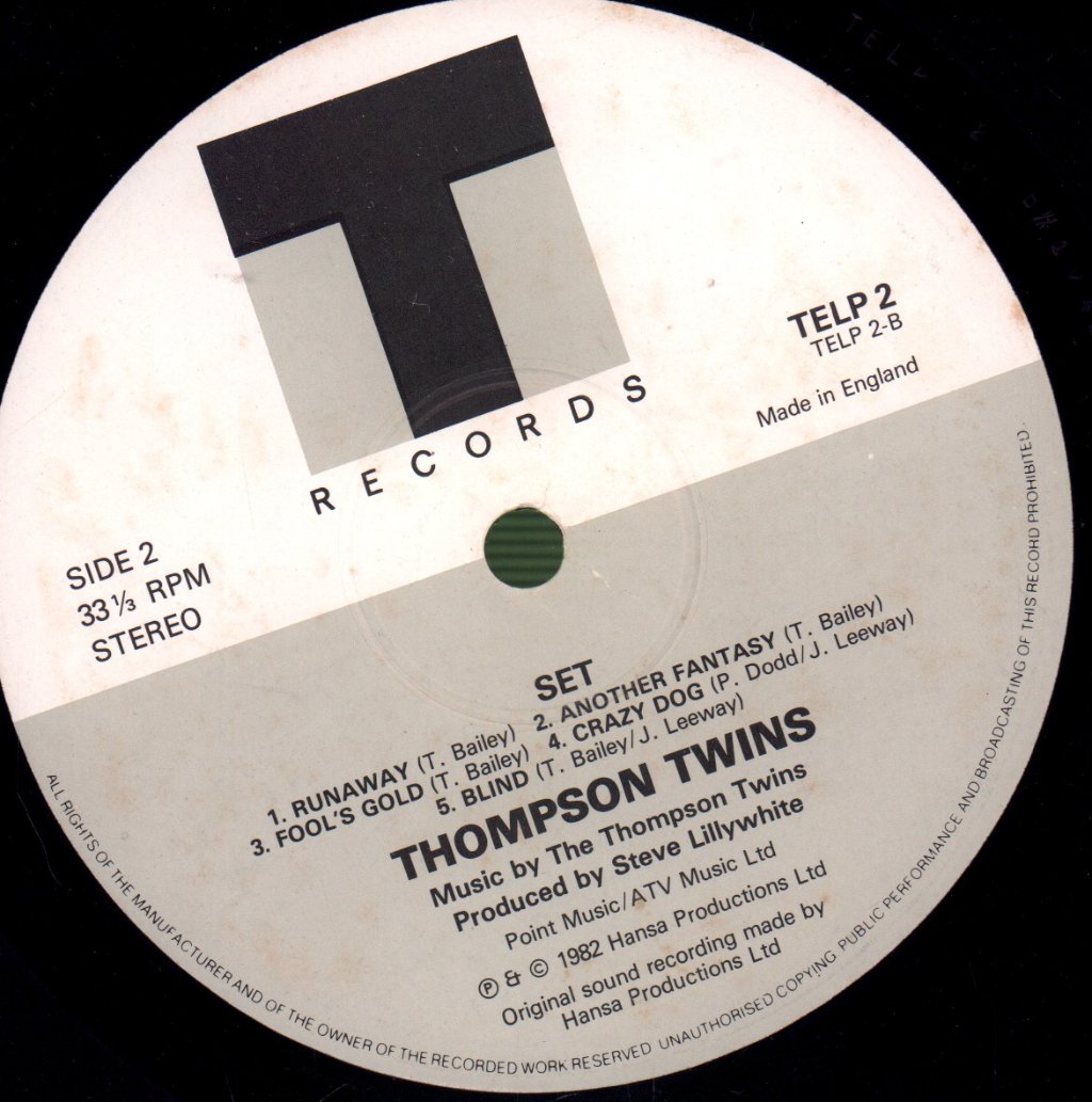Thompson Twins - Set - Lp