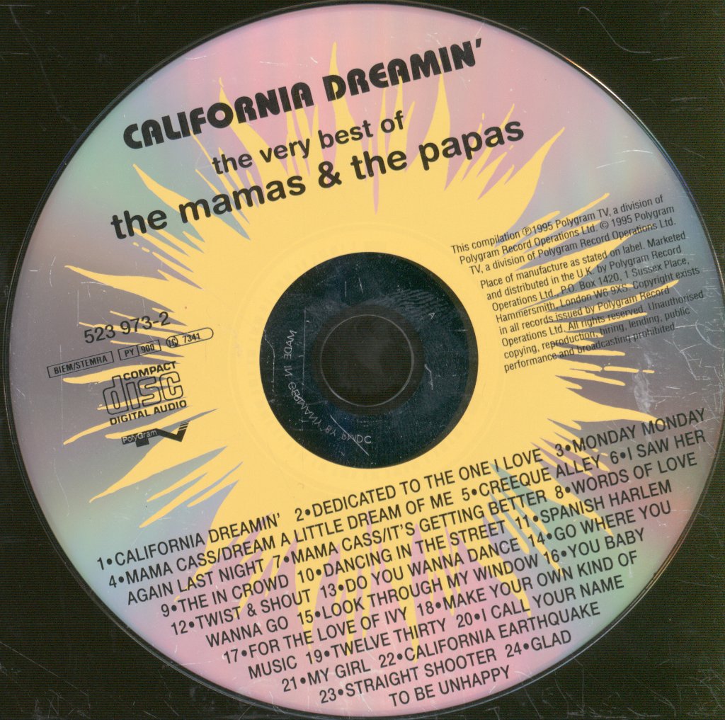 Mamas & The Papas - California Dreamin' – The Very Best Of The Mamas & The Papas - Cd