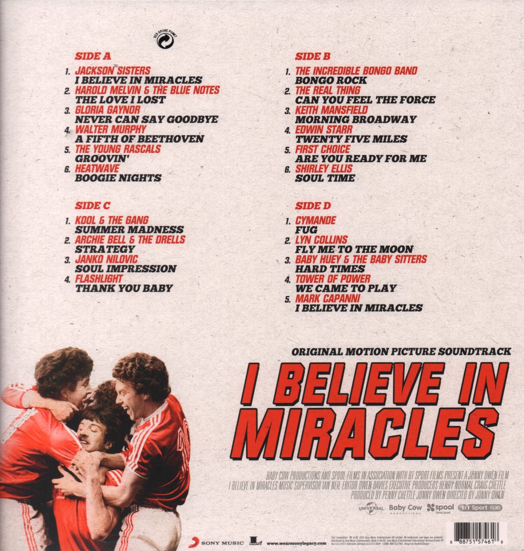 I Believe In Miracles - Original Motion Picture Soundtrack - Double Lp