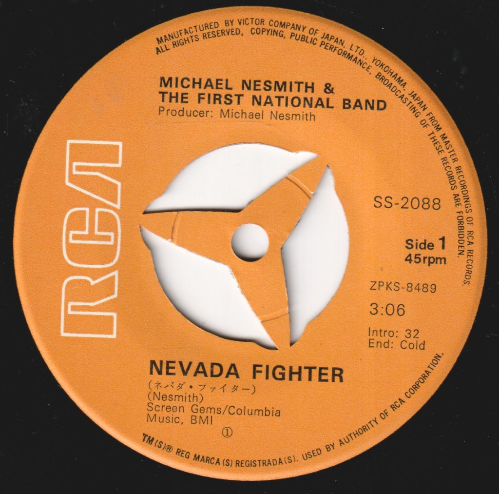 Michael Nesmith And The First National Band - Nevada Fighter - 7 Inch