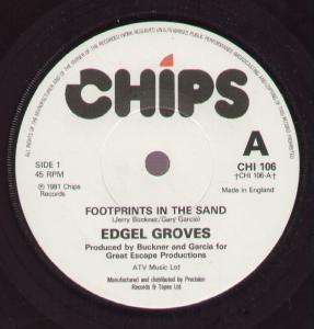 Edgel Groves - Footprints In The Sand - 7 Inch
