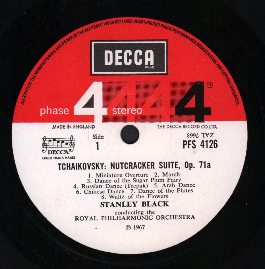 Stanley Black / Royal Philharmonic Orchestra - Tchaikovsky- Nutcracker Suite / Serenade For Strings - Lp