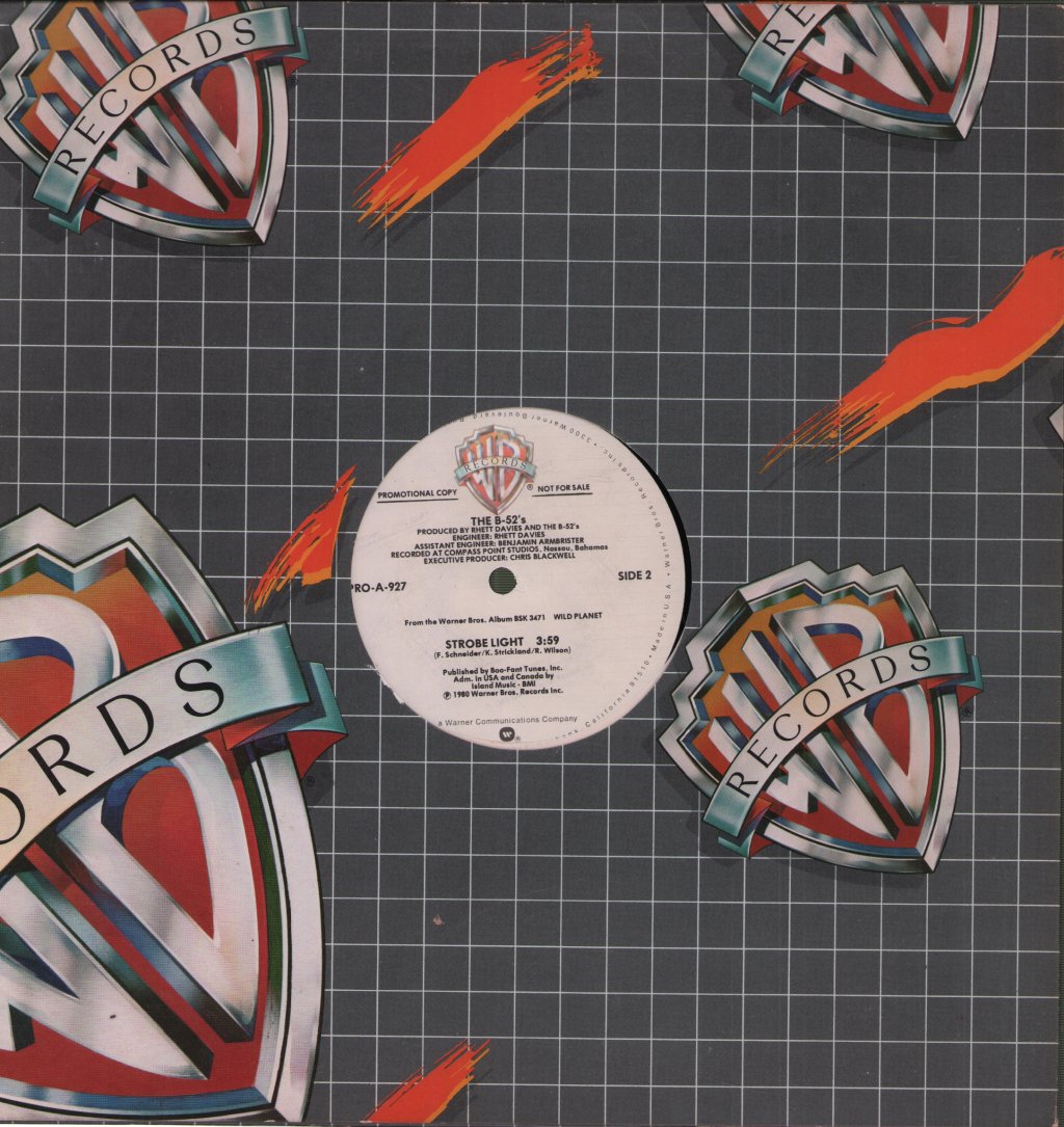 B-52's - Give Me Back My Man / Strobe Light - 12 Inch