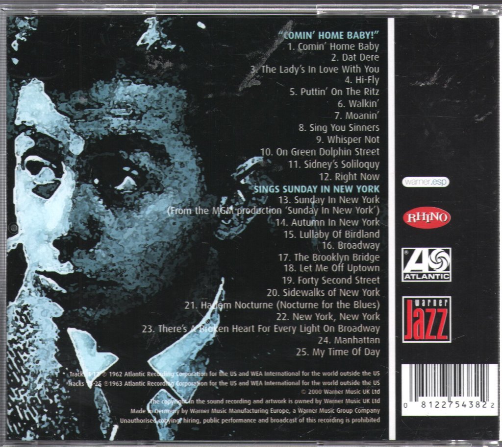 Mel Tormé - "Comin Home Baby!" / Sings Sunday In New York - Cd