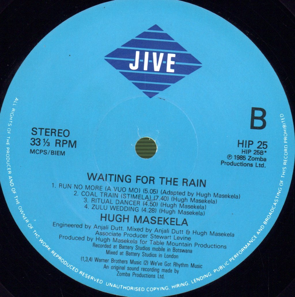 Hugh Masekela - Waiting For The Rain - Lp