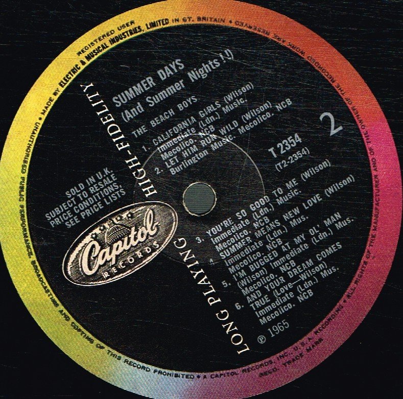 Beach Boys - Summer Days - Lp