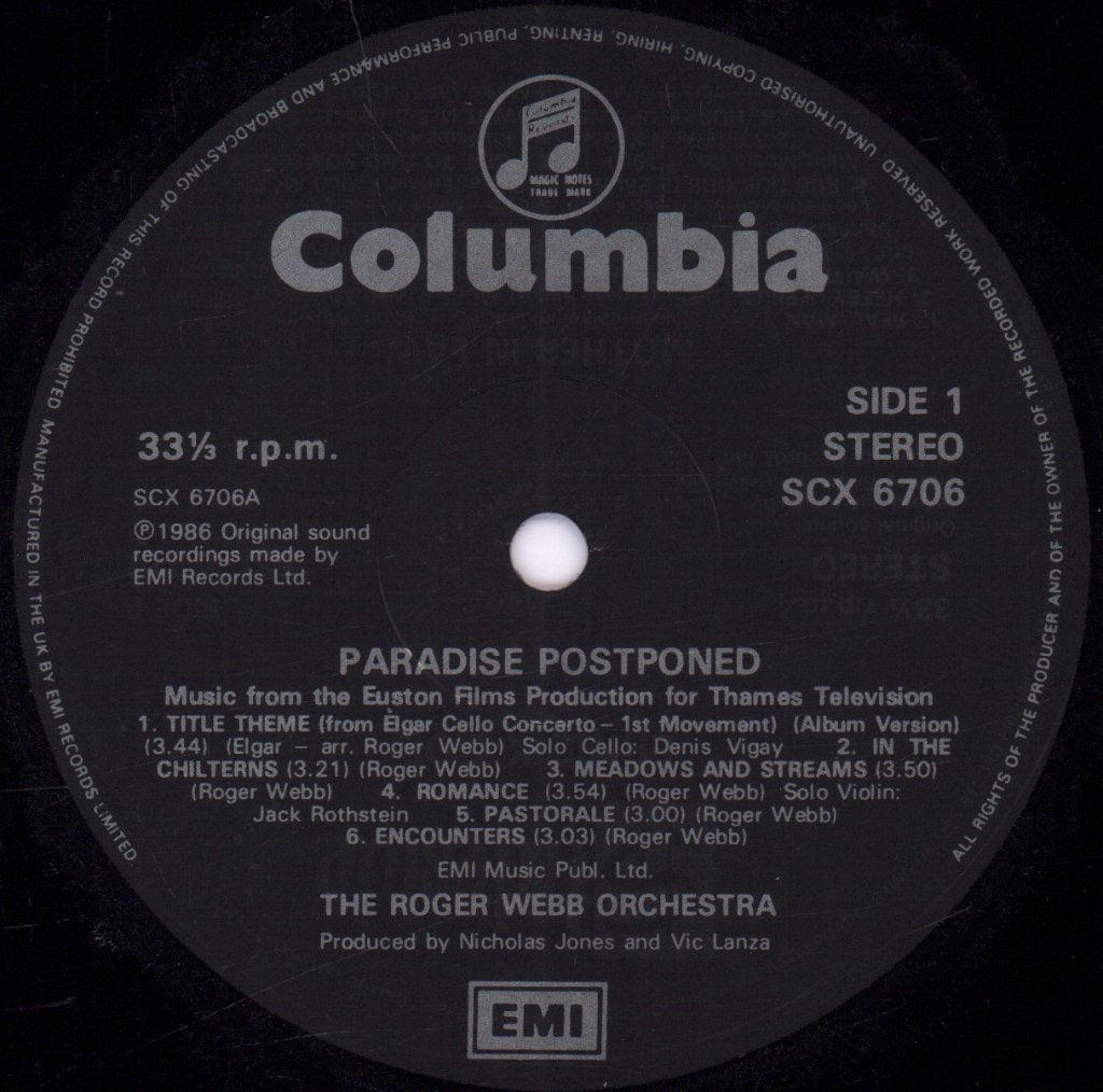 Roger Webb Orchestra - Music From Paradise Postponed - Lp
