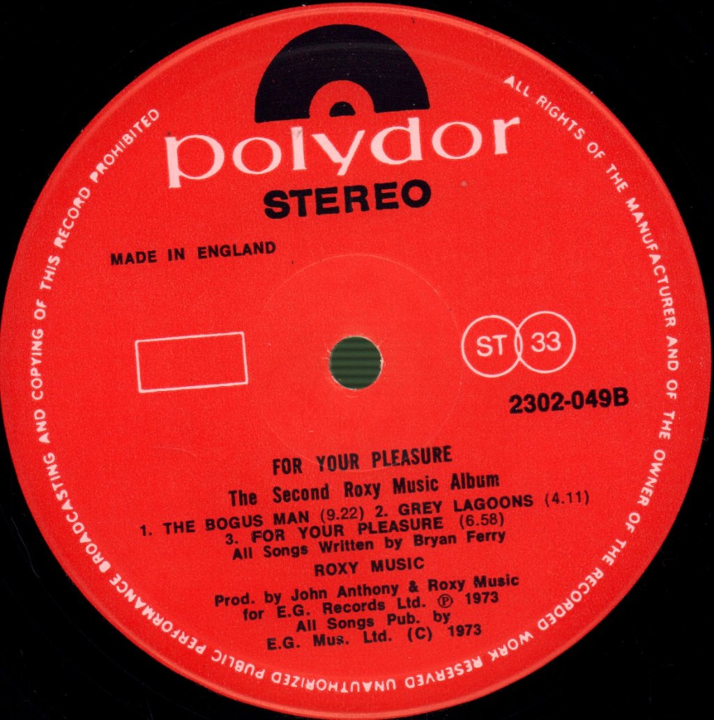 Roxy Music - For Your Pleasure - Lp