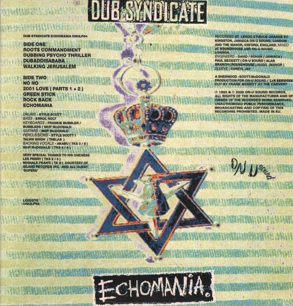 Dub Syndicate - Echomania - Lp