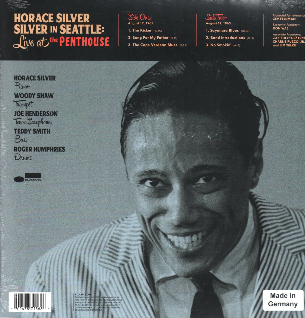 Horace Silver - Silver In Seattle: Live At the Penthouse - Lp