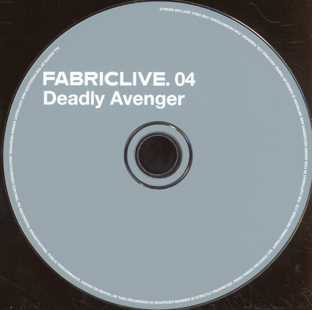 Deadly Avenger - FabricLive. 04 - Cd