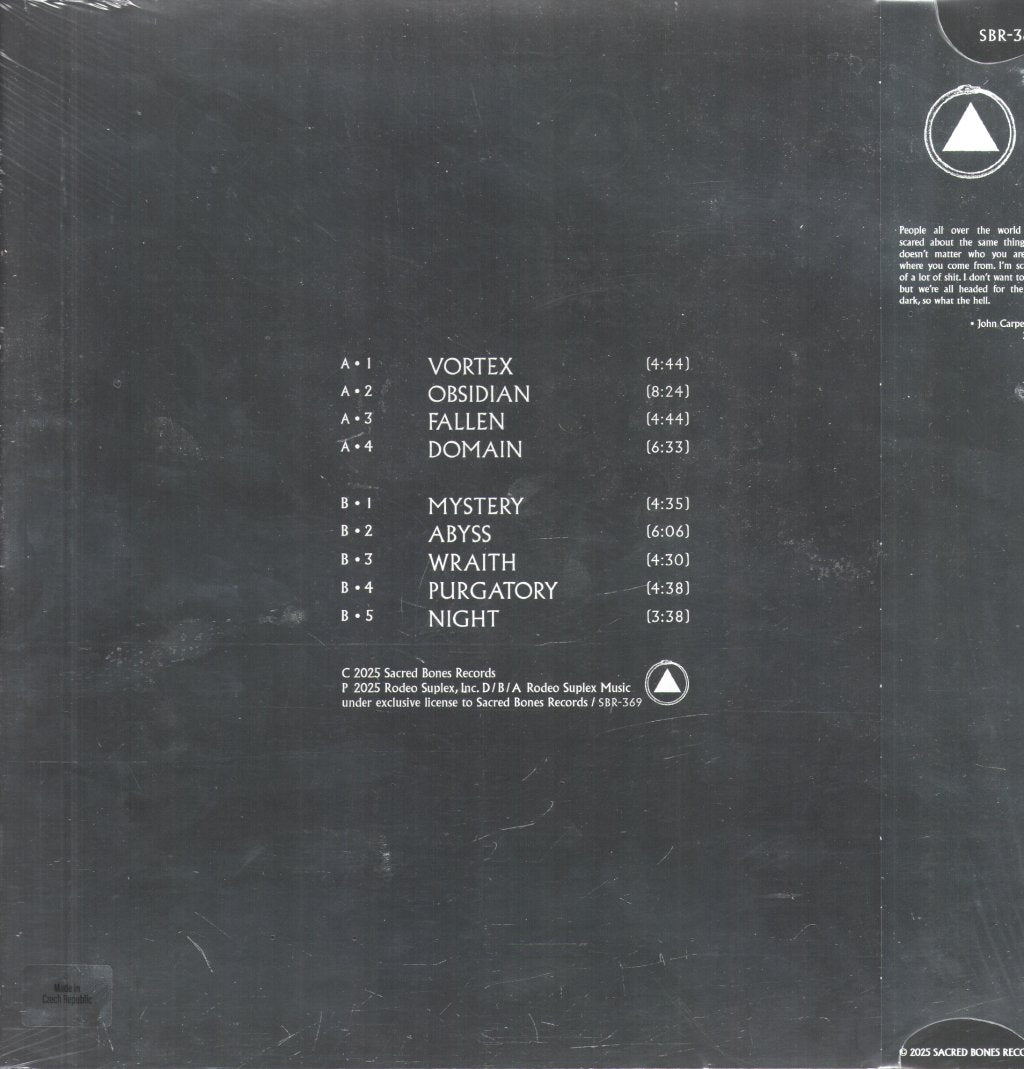 John Carpenter, Cody Carpenter and Daniel Davies - Lost Themes (10th Anniversary Edition) - Lp