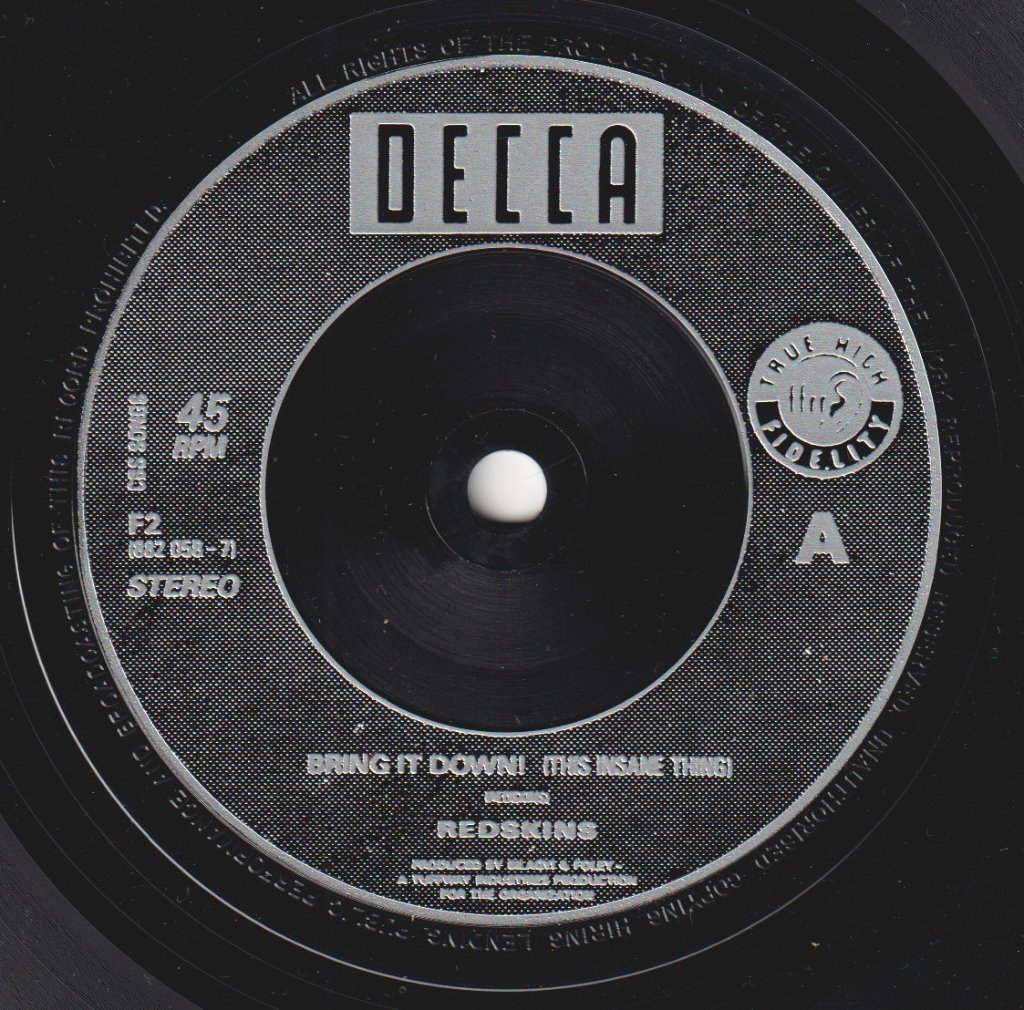 Redskins - Bring It Down - Double 7 Inch