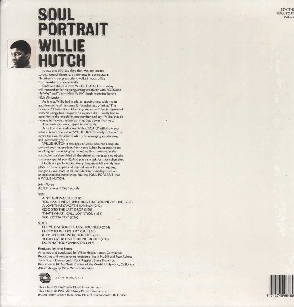 Willie Hutch - Soul Portrait - Lp