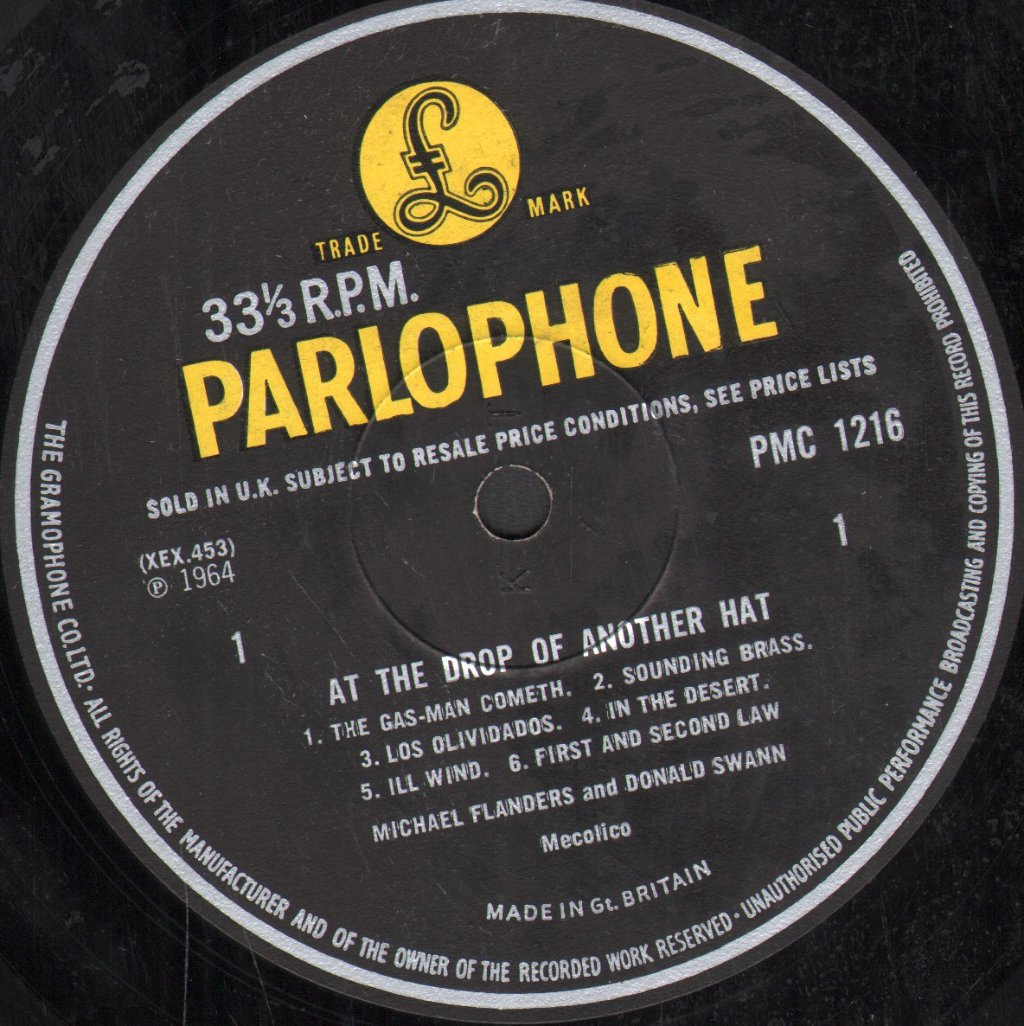 Michael Flanders And Donald Swann - At The Drop Of Another Hat - Lp