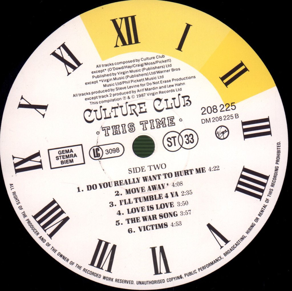 Culture Club - This Time (The First Four Years) - Lp