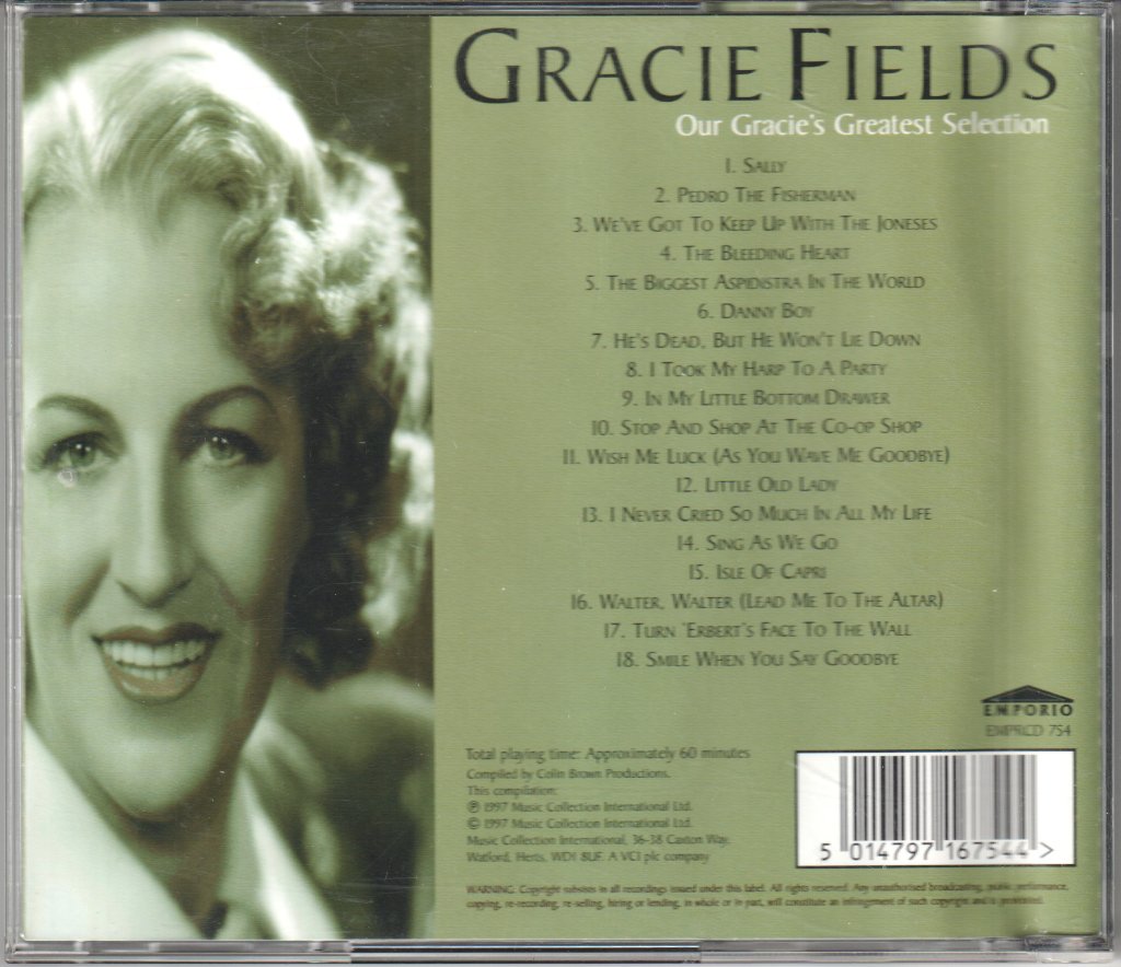 Gracie Fields - Our Gracie's Greatest Selection - Cd
