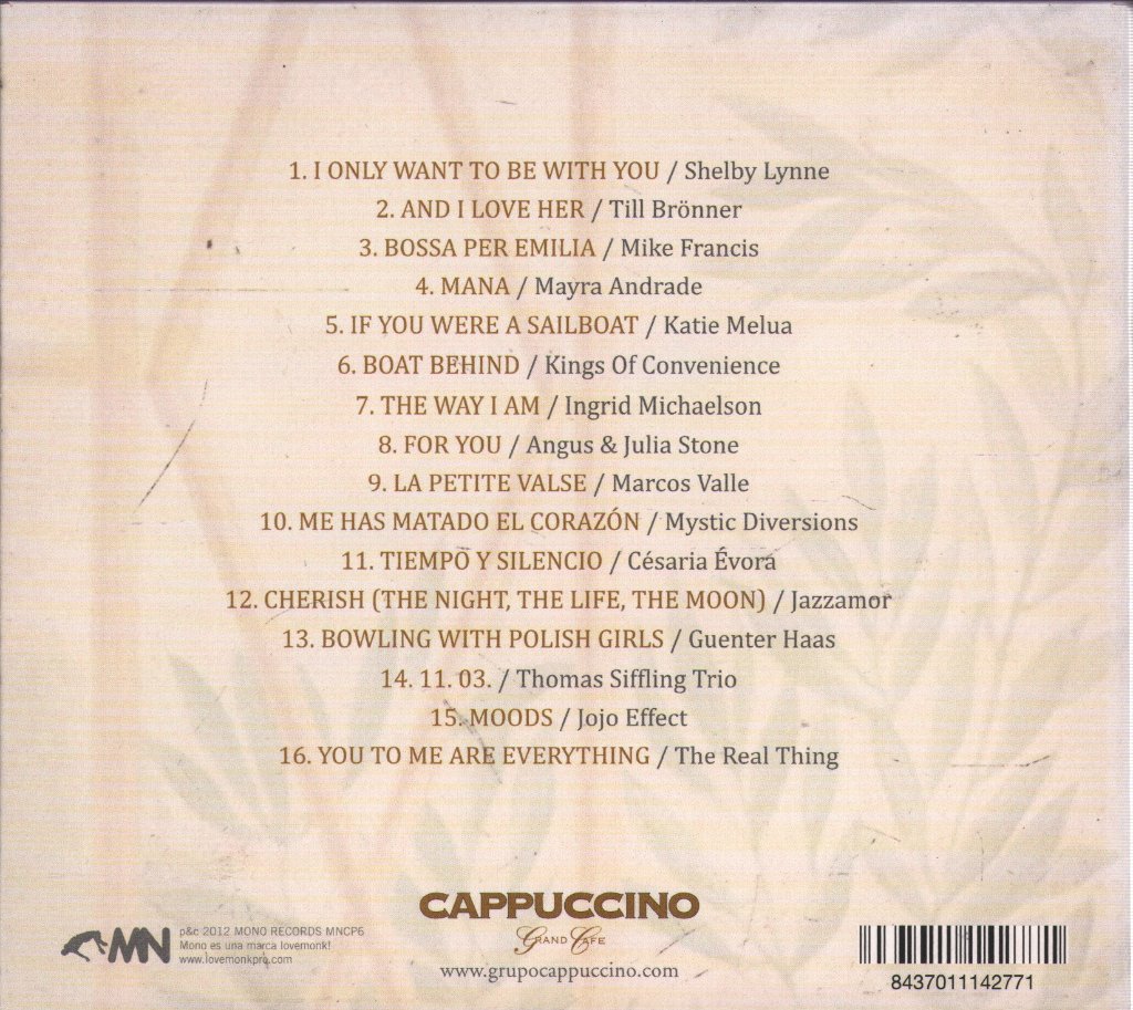 Various Artists - Cappuccino Grand Café Lounge - Pepe Link Selection Vol. 6 - Cd