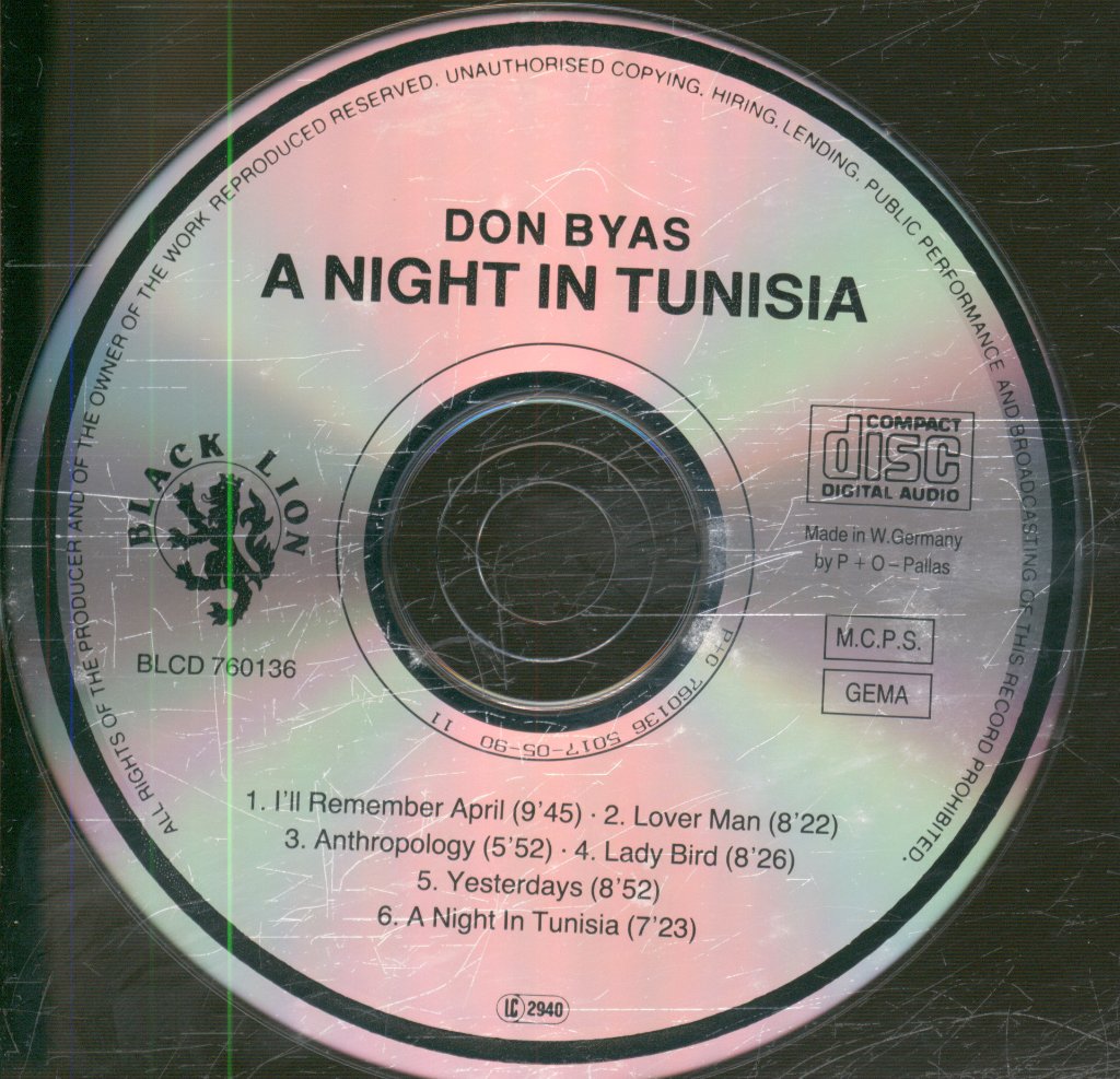 Don Byas - A Night In Tunisia - Cd
