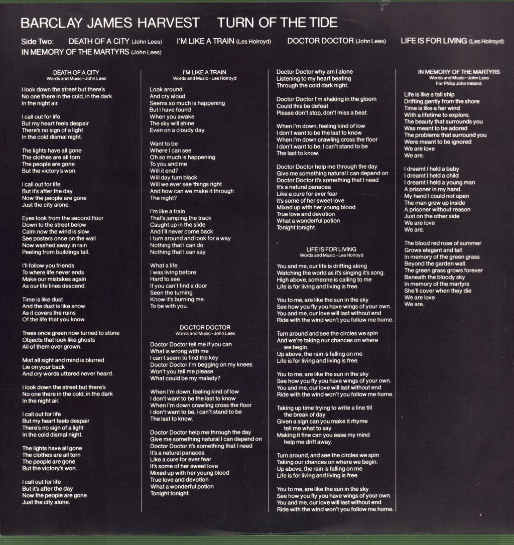 Barclay James Harvest - Turn Of The Tide - Lp