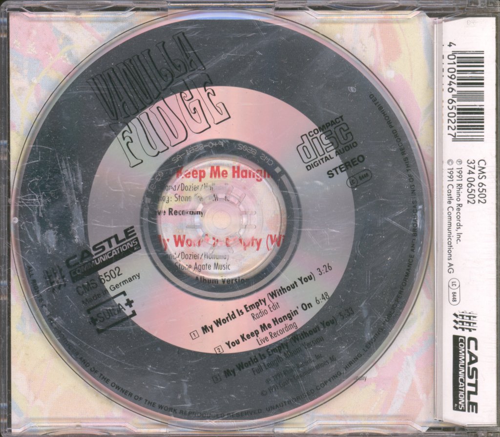 Vanilla Fudge - My World Is Empty (Without You) - Cd