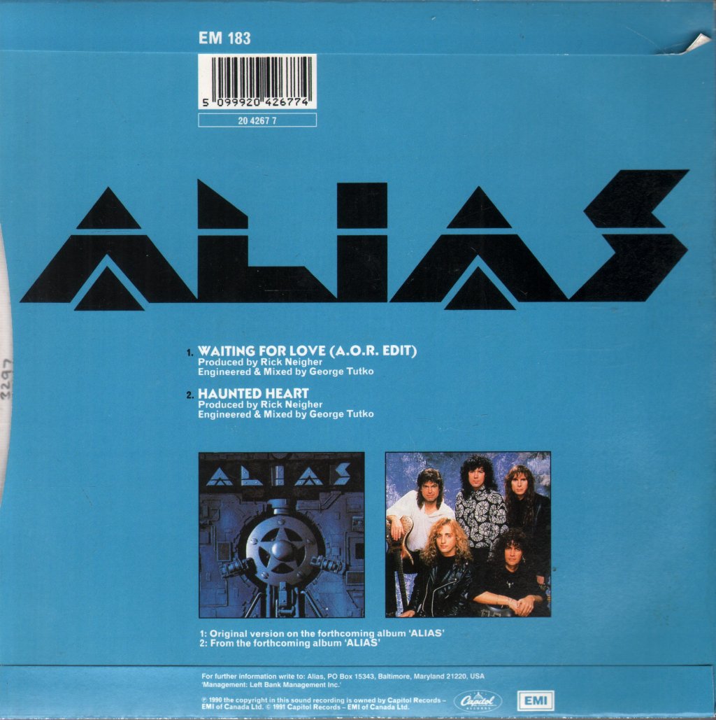 Alias - Waiting For Love - 7 Inch