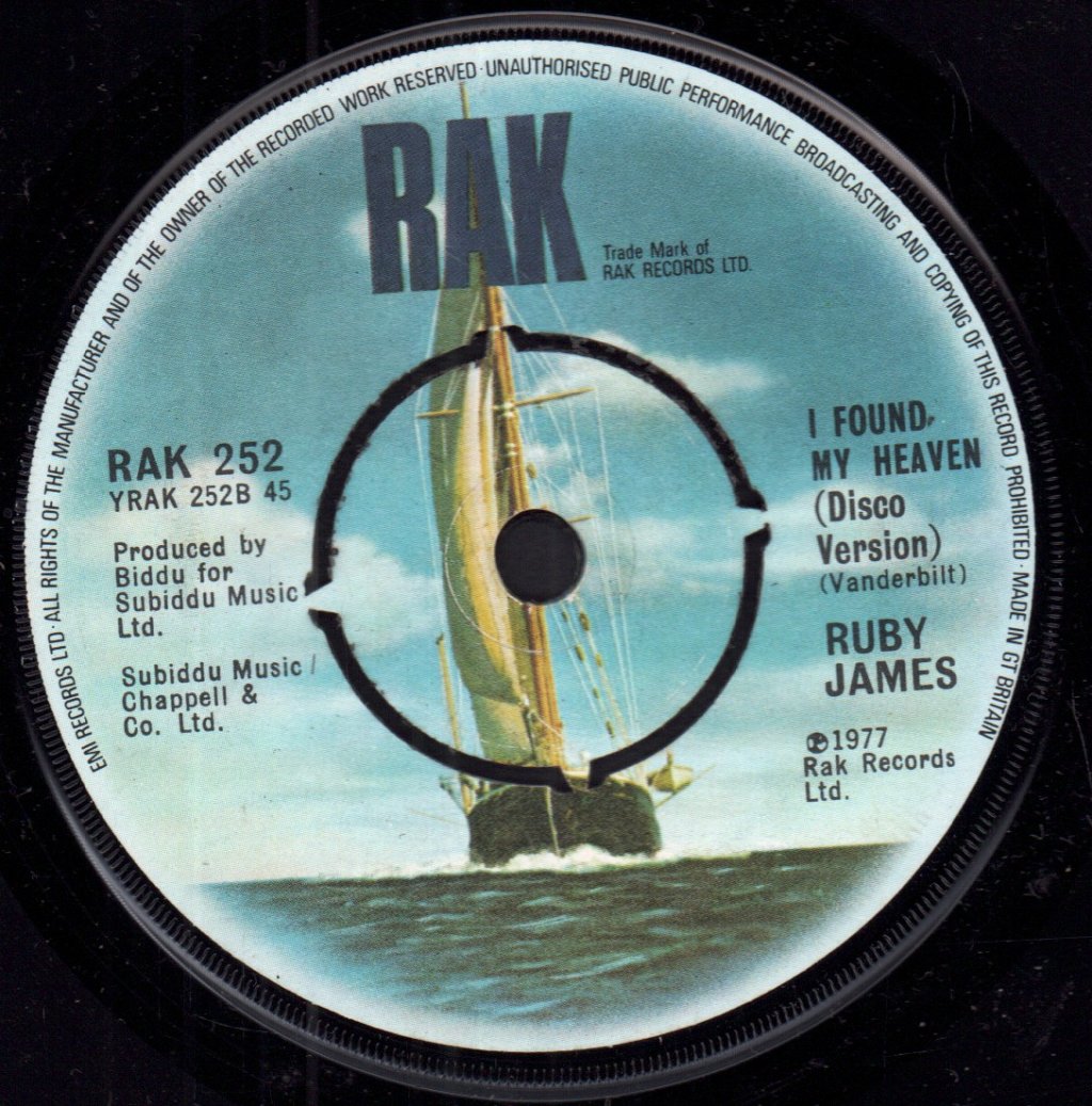 Ruby James - I Found My Heaven - 7 Inch