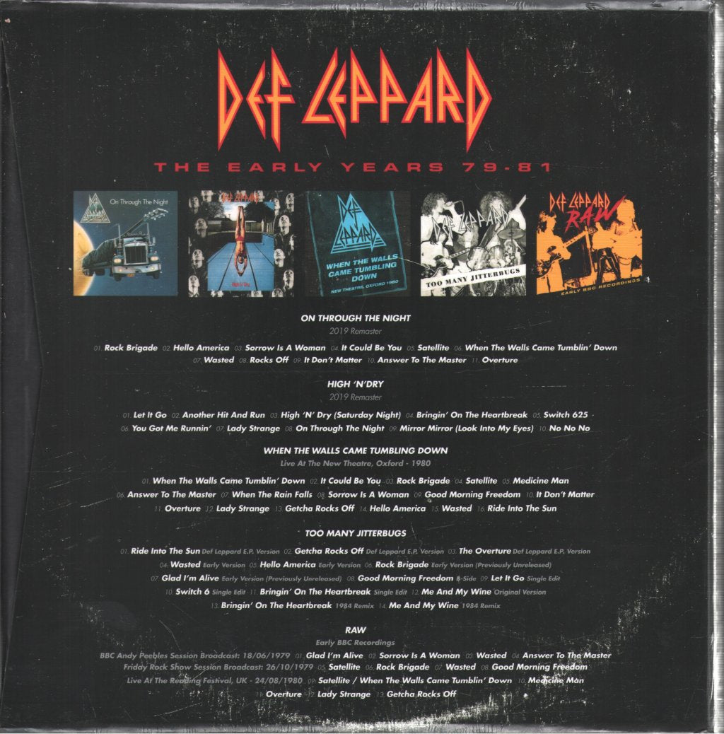 Def Leppard - Early Years 79 - 81 - Cd Box Set