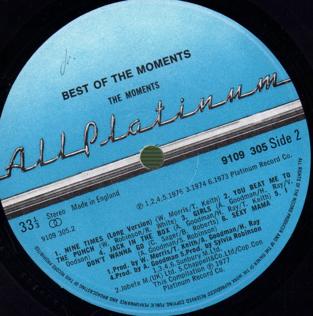 Moments - Best Of The Moments - Lp