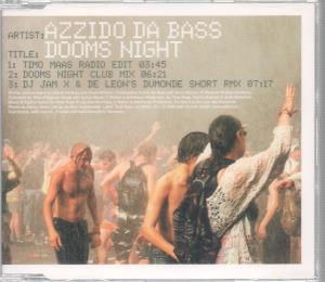 Azzido Da Bass - Dooms Night - Cd
