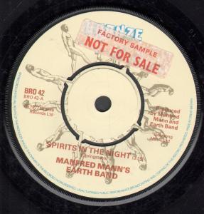 Manfred Mann's Earth Band - Spirits In The Night - 7 Inch